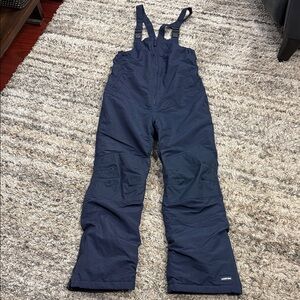 Lands' End Outerwear Kids Squall Waterproof Insulated Iron Knee Snow Bibs sz 14